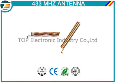 antenne de tonnelier de bobine du ressort 433Mhz hélicoïdal avec le connecteur à angle droit, type interne intérieur antenne du dbi 2