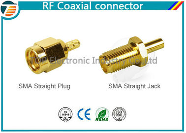 Connecteur coaxial droit masculin du cuir embouti rf de la prise SMA pour RG174 TOP-SMA-1