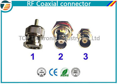 Prise droite RG59 de connecteur du connecteur coaxial BNC du bâti rf du câble 75Ω