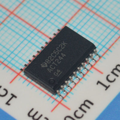 SN74ACT244DWR Tampon octal 3,3 V/5 V, entraînement 24 mA, SOIC-20, vitesse 4,5 ns, compatible TTL -40 °C à +85 °C