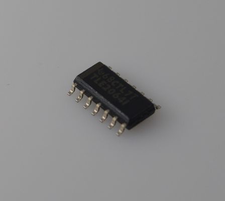 TLE2064IDR Quad de précision JFET-Input Op-Amp avec bande passante de 10 MHz 45V/μs Taux de glissement Bruit faible (16nV/√Hz) ±2V à ±20V Apport EMI durci et de qualité automobile pour le conditionnement du signal à grande vitesse