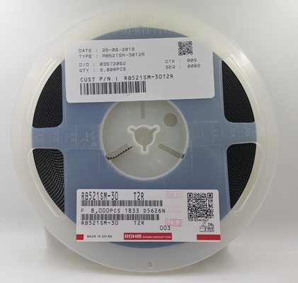 RB521SM-30 30V 200mA Diode Schottky avec VF Ultra-Faible Commutation à Grande Vitesse AEC-Q101 SOD-523 Sans Halogène Protection Contre l'Inversion de Polarité pour l'Électronique Automobile