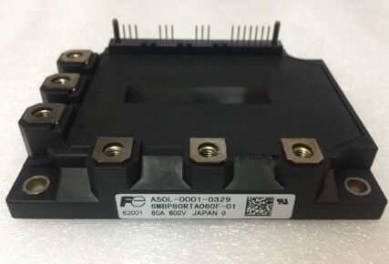 6MBP80RTA060F-01 Module IPM 600V 80A avec IGBT intégrés et pilote HVIC Faible perte Haute fiabilité Protection intégrée Boîtier DIP compact Pour entraînements de moteurs et onduleurs
