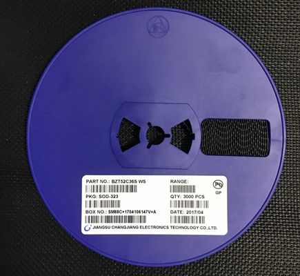 BZT52C36S 36V Zener Diode 500mW Puissance ± 5% Tolérance SOD-323 Package miniature Faible ZZT and ZZK, idéal pour la régulation de la tension et la protection contre les surtensions