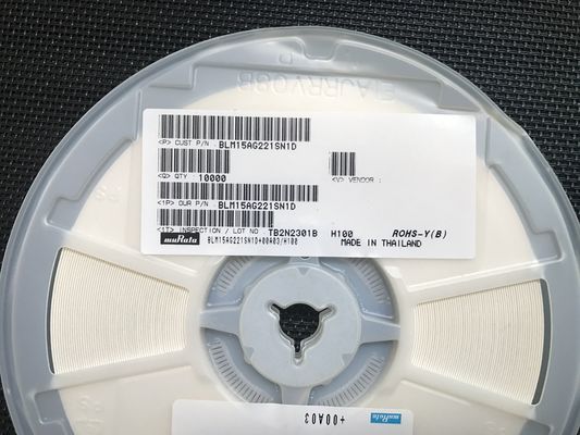 BLM15AG221SN1D 220Ω Perle de ferrite 0402 (1005 métrique) 1A Courant nominal Haute impédance@100MHz, Large température -55°C à +125°C AEC-Q200