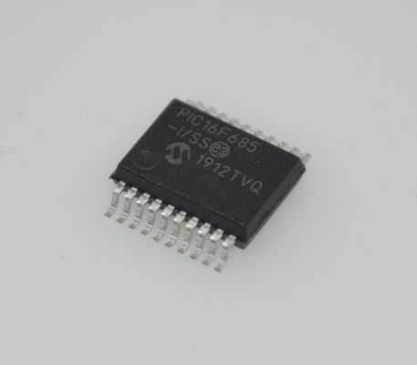 PIC16F685-I/SS 8-bit Flash MCU 20MHz Vitesse 3,5KB Mémoire 256B EEPROM 12x10-bit ADC 25 broches d'entrée/sortie large 2.0-5.5V Plage industrielle -40°C à +85°C SSOP-20 Paquet pour commande intégrée
