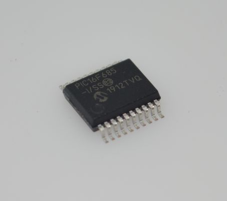 PIC16F685-I/SS 8-bit Flash MCU 20MHz Vitesse 3,5KB Mémoire 256B EEPROM 12x10-bit ADC 25 broches d'entrée/sortie large 2.0-5.5V Plage industrielle -40°C à +85°C SSOP-20 Paquet pour commande intégrée
