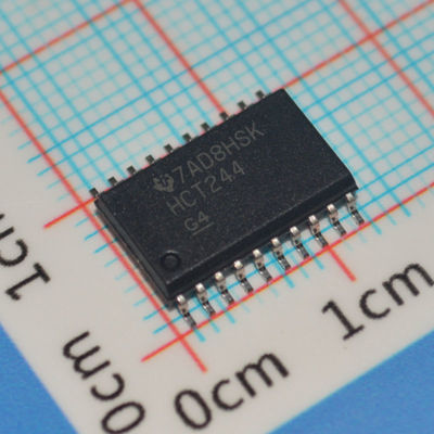 SN74HCT244DWR tampon octal à 3 états/conducteur de ligne avec vitesse HCT Compatibilité LSTTL Sorties à courant élevé Voltage de fonctionnement large et retards de propagation équilibrés