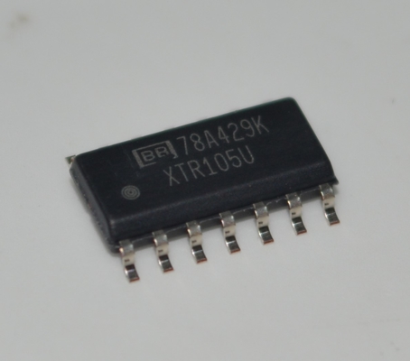 XTR105U Precision 4-20mA Current Loop Transmitter with RTD Sensor Excitation Linearization, 2-Wire Operation 5V Regulator 60V Compliance 0.1% Accuracy and Wide 7.5-36V Supply in SO-14 Package