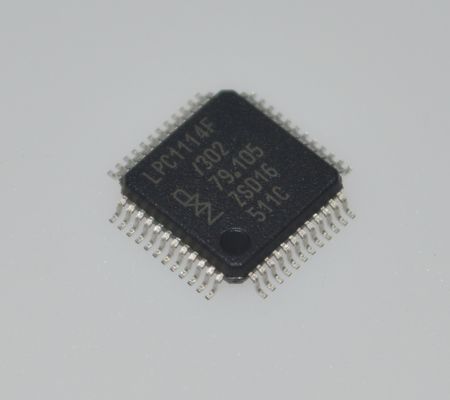 LPC1114FBD48/302 ARM Cortex-M0 MCU 32 bits 50MHz CPU 32KB Flash 8KB SRAM 12 bits ADC 42 GPIOs UART/SPI/I2C Faible puissance < 1μA Sommeil profond