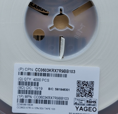 CC0603JRNPO0BN200 Condensateur NPO idéal 200pF pour circuits haute fréquence, taille 0603, ultra-stable, faible ESR, facteur Q élevé, valeur de précision, performances supérieures, conforme RoHS