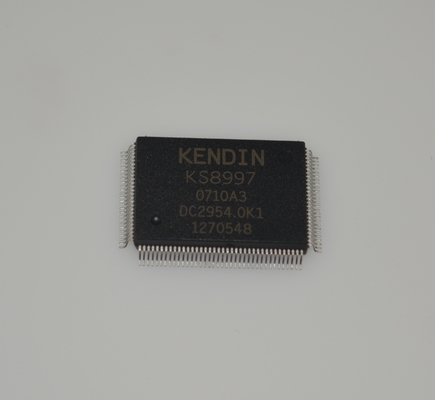 KSZ8997 9-Port 10/100 Commutateur géré avec détection d'énergie QoS VLAN Auto-MDI/MDIX 3.3V Opération Température industrielle (-40°C à +85°C) 128-Pin Package PQFP et gestion avancée du trafic