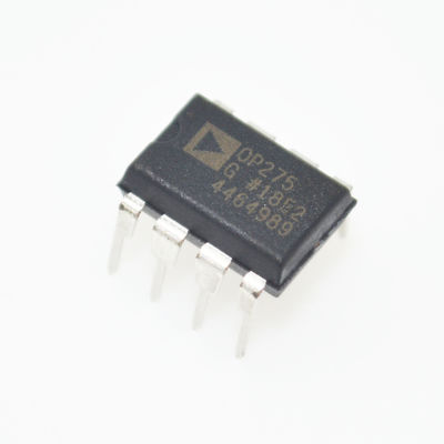 OP275GPZ Renommé amplificateur audio avec mélange bipolaire / JFET 5MHz Largeur de bande 22V / μs Taux de glissement bas 6nV /√Hz Bruit élevé 10mA Drive ±4 à ±22V Plage et DIP-8 / SOIC-8 Package