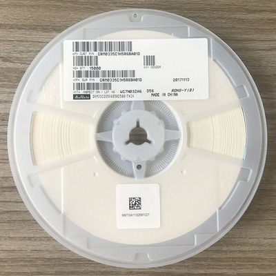 GRM0335C1H5R6BA01D 5.6pF ±0.1pF 0402 MLCC avec diélectrique C0G (NP0) 50V pour une stabilité ultime, facteur Q élevé, ultra-faible perte, sans halogène et emballage sur bande et bobine pour circuits automobiles