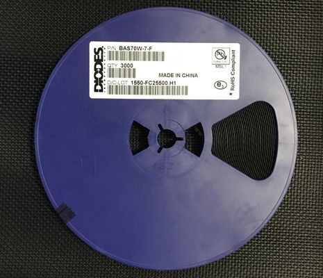 BAS70W-7-F 70V 200mA Diode Schottky série double avec faible Vf de 1V Commutation rapide de 4ns Boîtier SOD-123 Haute efficacité Qualification AEC-Q101 Conditionnement sur bande et bobine