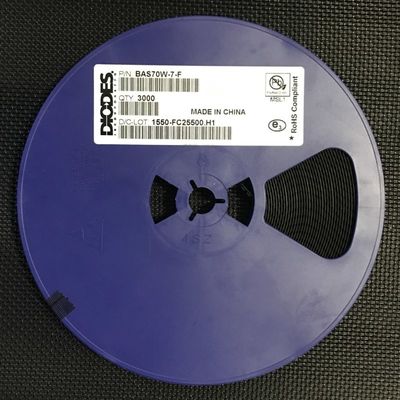 BAS70W-7-F 70V 200mA Diode Schottky série double avec faible Vf de 1V Commutation rapide de 4ns Boîtier SOD-123 Haute efficacité Qualification AEC-Q101 Conditionnement sur bande et bobine