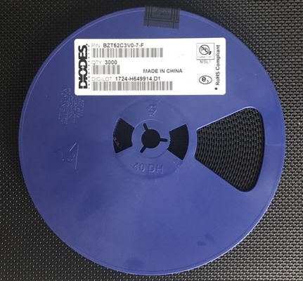 BZT52C3V0-7-F 3.0V 300mW Zener Diode with ±5% Tolerance SOD-123 Package Low Leakage 5mA Test Current Halogen-Free AEC-Q101 Qualified Tape & Reel Packaging