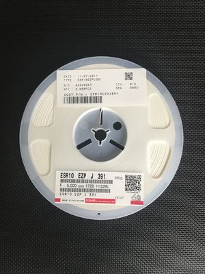 ESR10EZPJ391 390pF Capacitance 50V Rating C0G/NP0 Material ±5% Tolerance 0603 Case High Frequency Low Loss and High Reliability for Stable Circuits