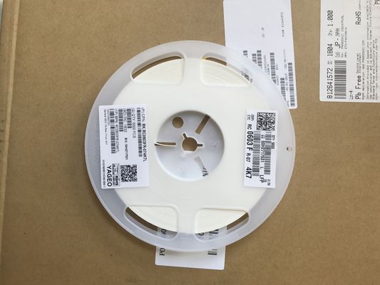 RC0603FR-074K7L Résistance de précision 4,7kΩ Boîtier 0603 Tolérance 1% ±100ppm/°C TCR Puissance 1/10W Technologie Film mince Sans halogène Conforme RoHS pour l'électronique industrielle et automobile