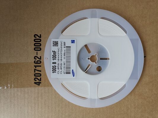 Miniature 0402 X5R MLCC 0,1μF Haute capacité 16V Stabilité à haute fréquence faible ESR Conforme à la RoHS Fiabilité supérieure pour le découplage et le filtrage avancés dans l'électronique compacte