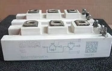 SKM75GB128DN 1200V, 75A Dual IGBT Module basse VCE (sat) 1,9V Commutation rapide Diode intégrée 10μs SC Capacité SEMITOP2 Package Press-Fit Pins UL Certifié pour les entraînements et les onduleurs