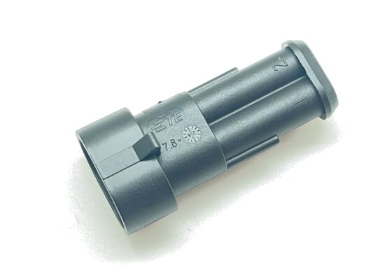 282104-1 2 positions Pas de 5,0 mm Connecteur carte-fil Embase verticale Trou traversant Blindé Verrouillage par friction Polarisé UL 94V-0 pour alimentations et commandes industrielles