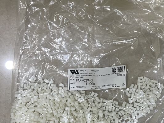 Boîtier de connecteur PAP-02V-S à 2 positions et pas de 2,0 mm, série PA, réceptacle, terminaison à sertir, verrouillage positif, compact, courant nominal de 3 A, 100 V CA pour applications fil-à-carte et haute densité