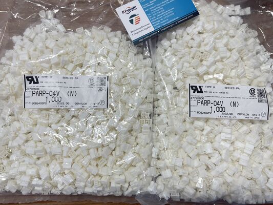 Boîtier de connecteur PARP-04V à 4 positions et pas de 2,0 mm, série PA, réceptacle, terminaison à sertir, verrouillage positif, compact, courant nominal de 3 A, 100 V CA pour connexion fil-à-carte et éclairage LED
