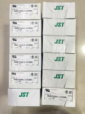 S02B-PASK-2 2 Position 2.0mm Pas d'en-tête PA Série Entrée Supérieure Trou Traversant Placage Étain Courant Nominal 3A 100V AC pour Connexion Fil-à-Carte et Électronique Compacte