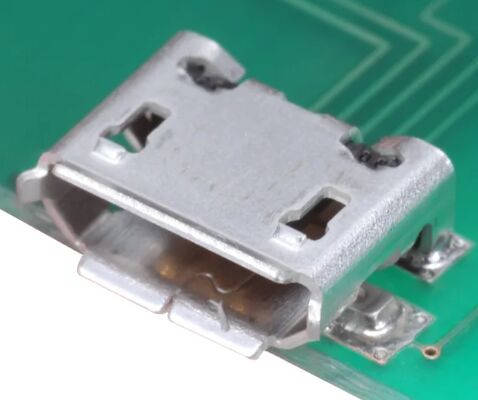 ZX62-B-5PA(33) Micro USB B 5 broches compact SMT, boîtier robuste haute rétention 10k cycles idéal pour les appareils portables