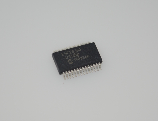 ENC28J60-I/SS Standalone Ethernet Controller 10Base-T SPI Interface 8KB Buffer 3.3V SSOP-28 -40°C to +85°C