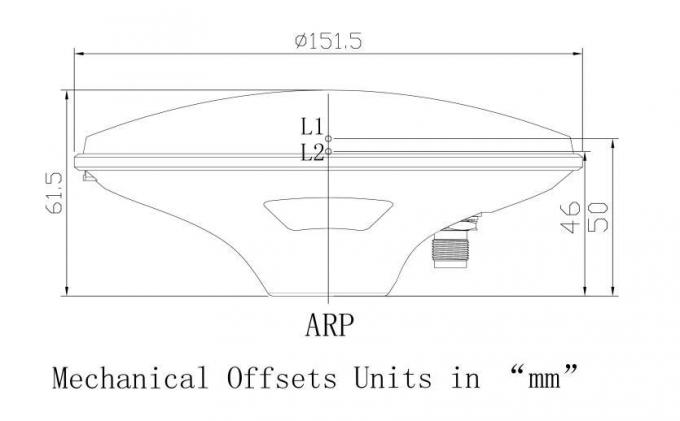 Antenne à gain élevé imperméable d'IP67 GPS, antenne de examen externe de Gnss